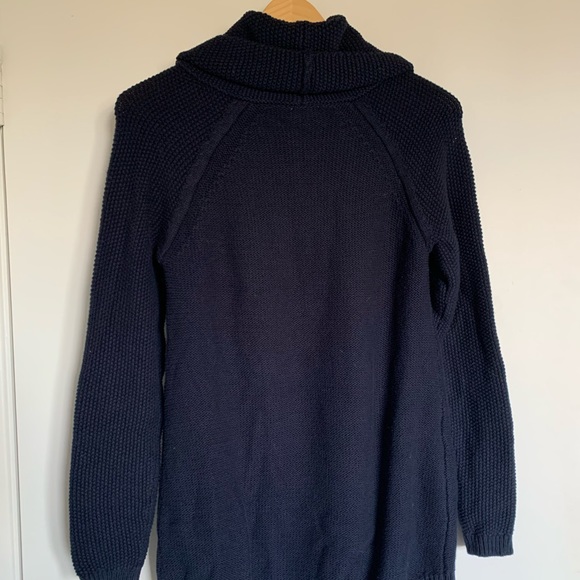 Navy Knit Turtleneck - Picture 5 of 6